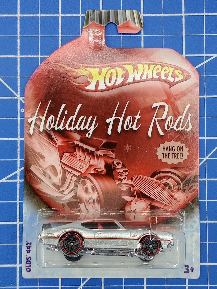2010 Hot Wheels Holiday Hot Rods Diecast Collectible Cars- Olds 442 - Silver