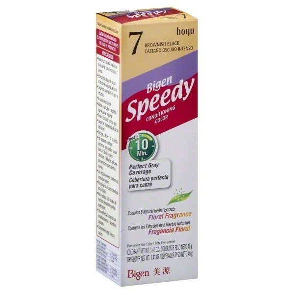 HOYU Bigen Speedy Hair Color Refill, No. 7 Brownish Black New