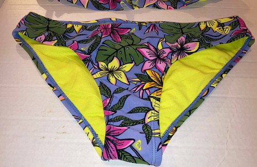 NWT Girl's ROXY bikini set Hot tropics Floral 16 Ruffle - Picture 2 of 5