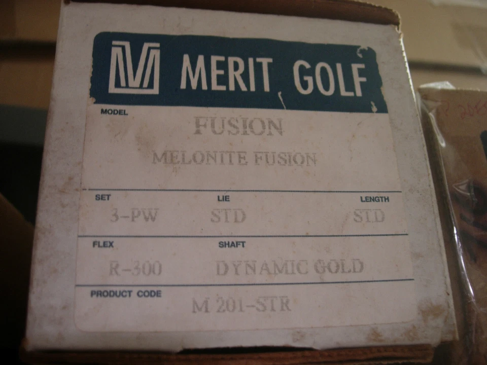 g4 RHR NIB Golden Goodie Merit Golf FUSION FORGED Irons 3-PW Dynamic Gold Steel - Image 2 of 4