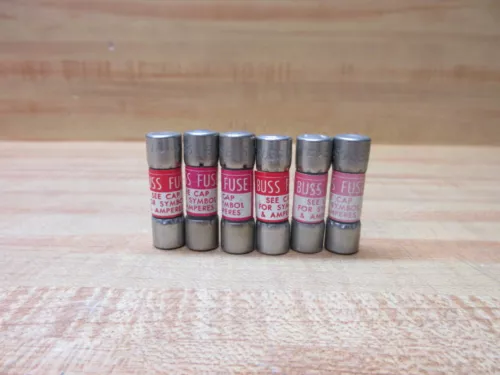 Buss BBS-4/10 Bussmann Fuse Cross Ref 1CT12 (Pack of 6)