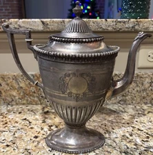 Antique Aesthetic Movement Victorian Meriden Silver Plate Figural Teapot AS IS