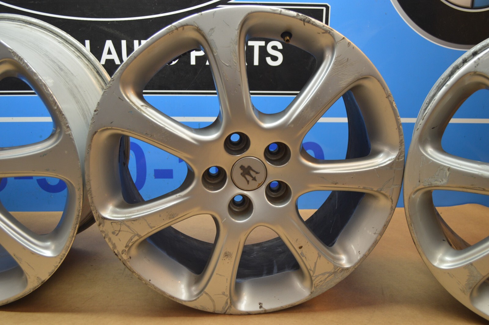 2004 M138 MASERATI GT COUPE FRONT & REAR RIM WHEEL SET OF 4 18z9.5j H2 ET 55.5