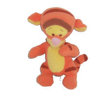 Disney Fisher Price Baby Tigger Plush Toy Rattle Mattel 2001 Babys First VTG
