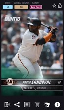 [DIGITAL CARD] TOPPS BUNT 2018 PABLO SANDOVAL BASE TIER 8 MINT SF GIANTS, 133cc