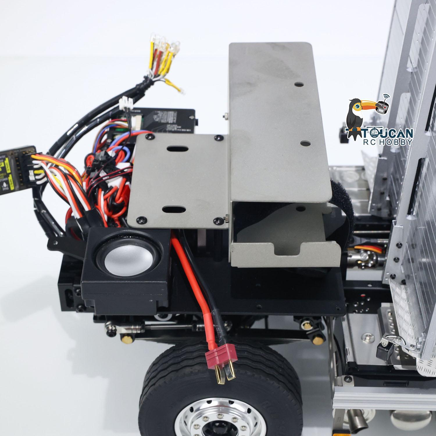 LESU 1/14 Metal RC Logging Truck Hydraulic Crane Tractor Lorry W/O FH16 ...