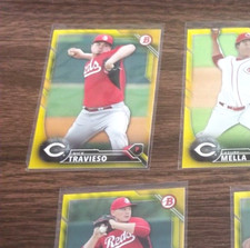 NICK TRAVIESO 2016 BOWMAN PROSPECT CARD BP-149 REDS (PROSPECT YELLOW PARALLEL)