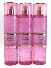 BATH  BODY WORKS COVERED IN ROSES BODY MIST SPRAY 8 FL OZ LOT OF 3 PCS 