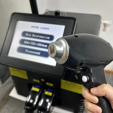 Professional 2 In 1 Diode Laser Hair Removal Machine Picosecond Tattoo Removal