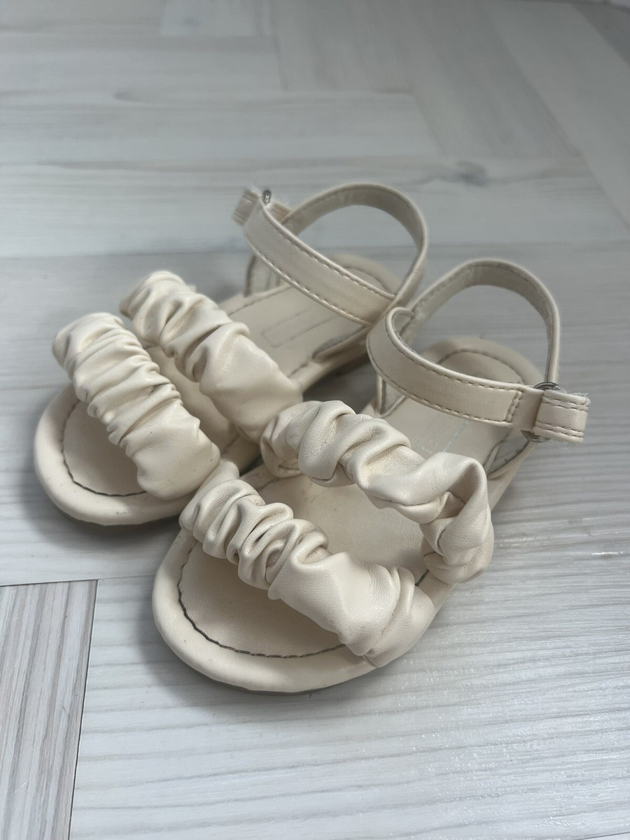 RIVER ISLAND GIRLS SANDALS CREAM SHOES TODDLER SIZE CREAM
