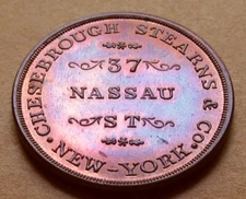 Merchant - NY 155A Choice UNC RB - Chesebrough Stearns Silk Goods - Dr. Selleck