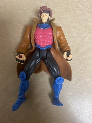 X-Men Danger Room GAMBIT 5'' Action Figure No Staff Marvel ToyBiz 1996 loose toy