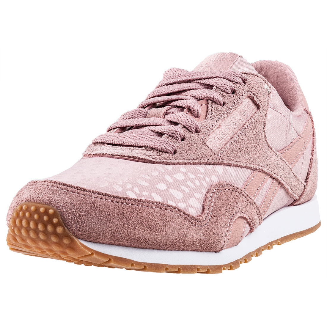 Reebok Classic Nylon Slim Lux Damen Blush Pink Wildleder & Textil Sneaker - 7 UK Reebok Classic Nylon Slim Lux Damen Blush Pink Wildleder & Textil Sneaker - 7 UK