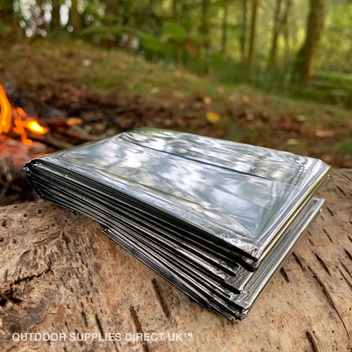 Large Emergency Thermal Insulating Foil Space Blankets First-Aid Camping Hiking - Picture 3 of 8