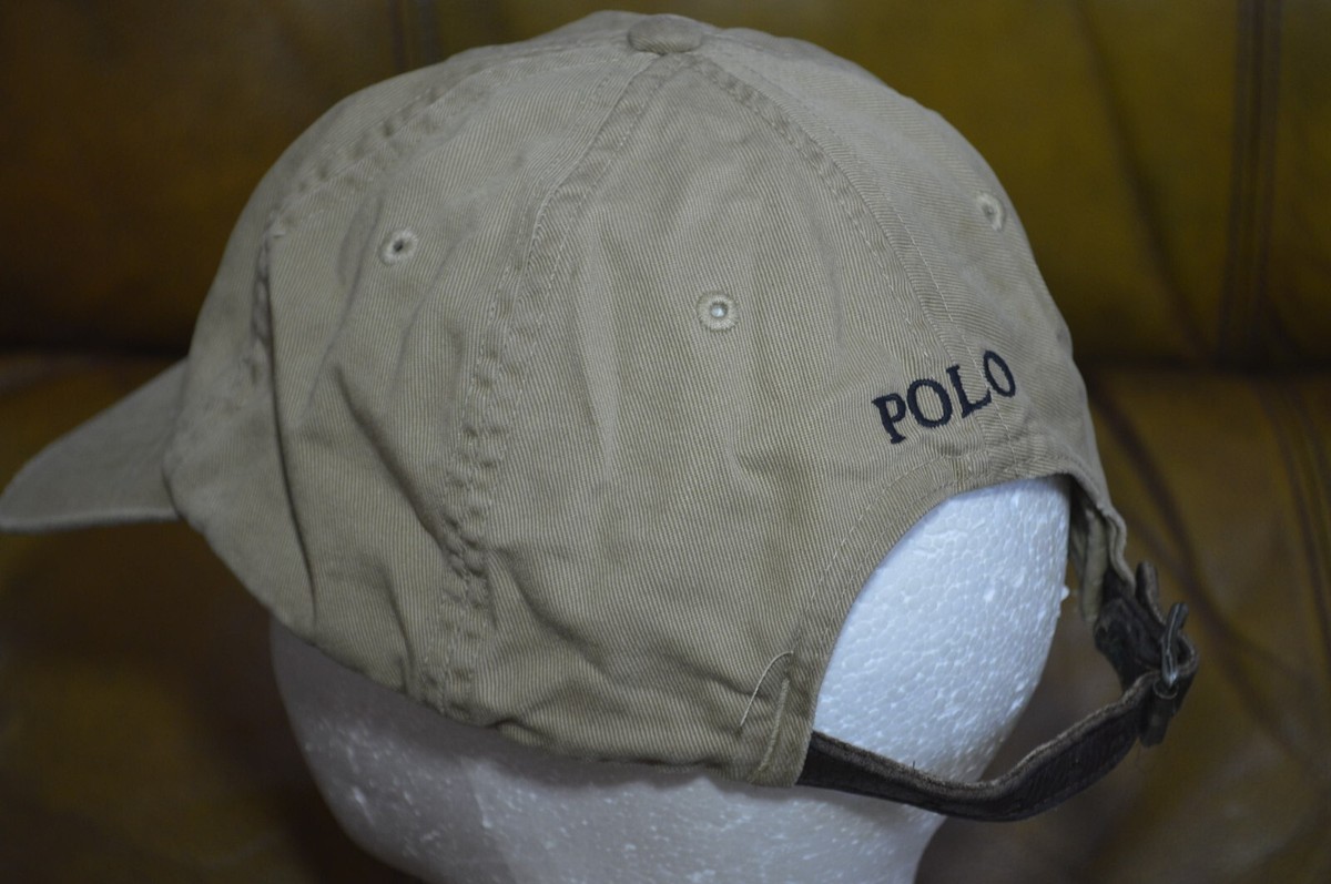 Polo by Ralph Lauren ブラウンレザーキャップ 希少【Polo Sport 】Ralph Lauren レザー キャップ - メルカリ
