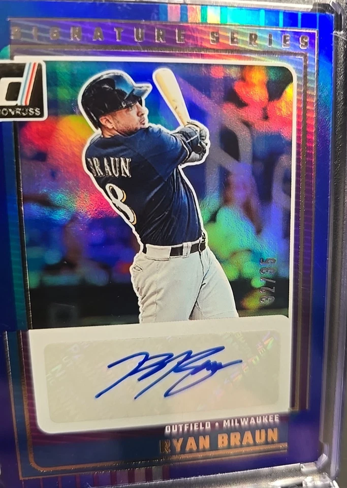 Panini Donruss Signature Series 2025 azul #SG-RBR autografiado/35 Ryan Braun Foto 2 de 3