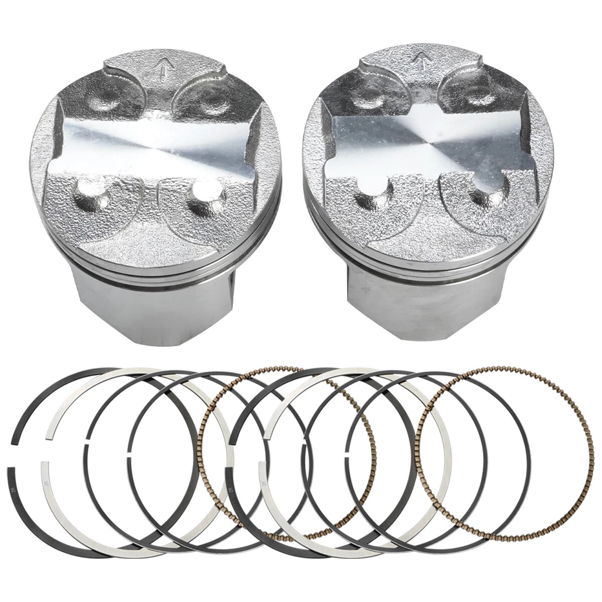 2pcs 62mm Piston Ring Kit For kawasaki ninja250 EX250 GPX250 2pcs 62mm Piston Ring Kit For kawasaki ninja250 EX250 GPX250