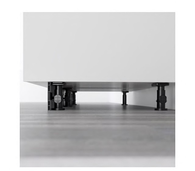 IKEA SEKTION Kitchen Adjustable Legs Black 102.655.18 for