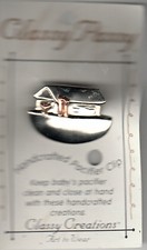 Noah's Boat Pacifier Holder and Clip by Classy Passy, New