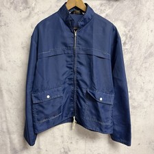 Vintage 80s Sears Sportswear Nylon Jacket Mens Large Blue Full Zip