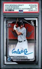 2024 BOWMAN DRAFT CHROME PROSPECT AUTO #CPACBO CALEB BONEMER PSA 10