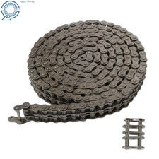 50-2R 5/8 PITCH 50-2 DUPLEX Roller Chain 10FT With 2 Master Links