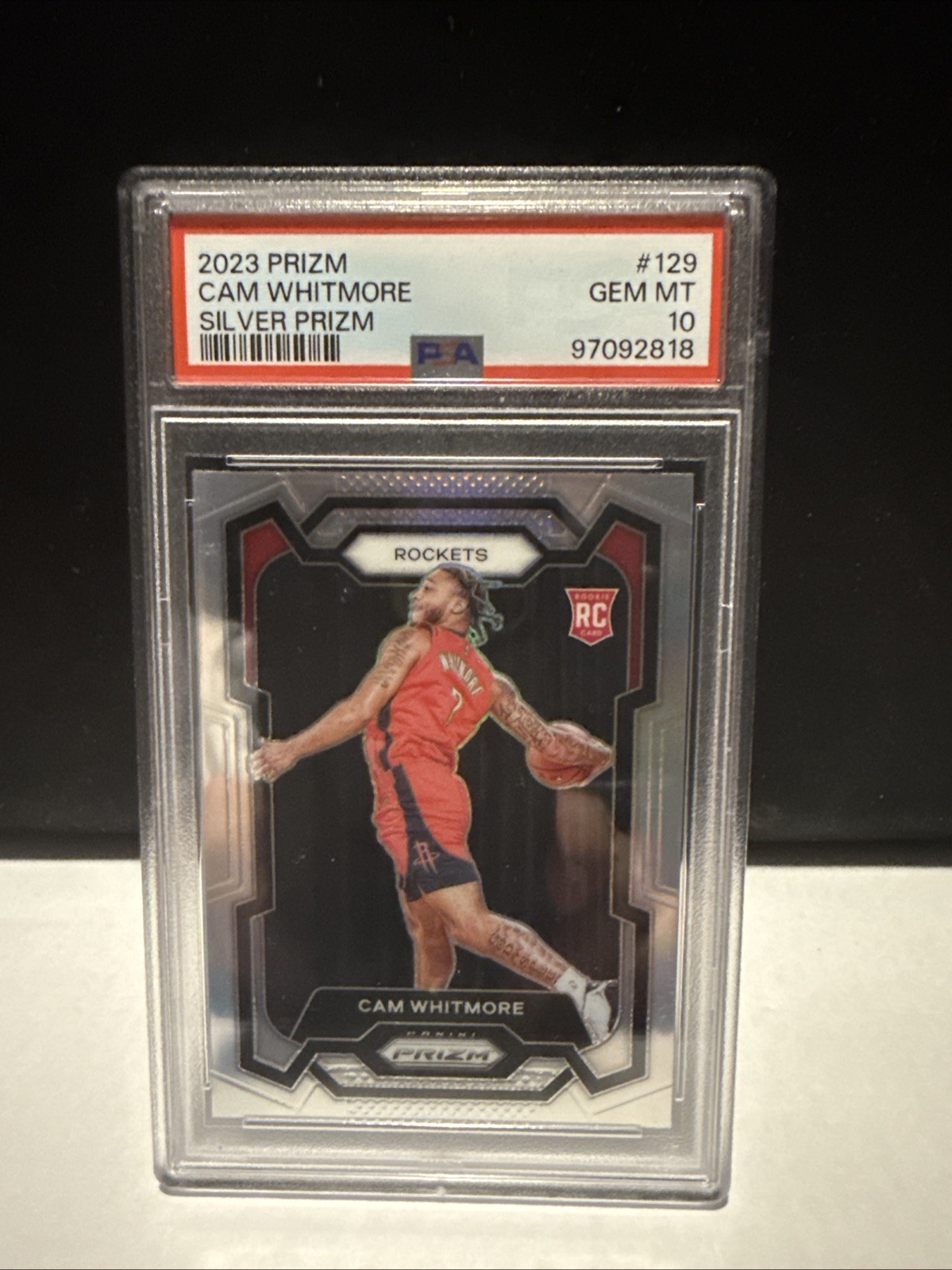 2023-24 Panini Prizm Cam Whitmore #129 Silver Prizm (RC) PSA 10 🔥🔥🔥