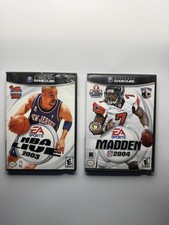 NBA Live 2003 Madden NFL 2004 Nintendo GameCube Lot CIB Tested Complete