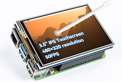 3.5 Inch 480X320 Touch Screen IPS LCD SPI Display Monitor with Stylus for Raspbe
