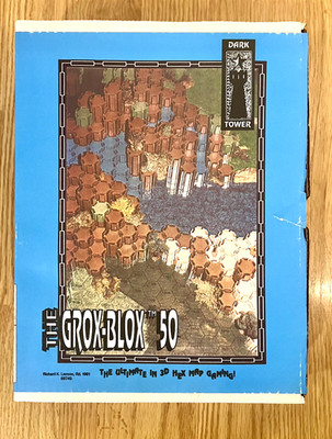 THE GROX-BLOX 50, Dark Tower LIGHT GREEN 3-D Hex Map Gaming
