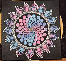 Hand Painted Dot Mandala