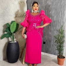 Plus Size African Dashiki Long Dress Abaya Bodycon Women Kaftan Formal Ball Gown