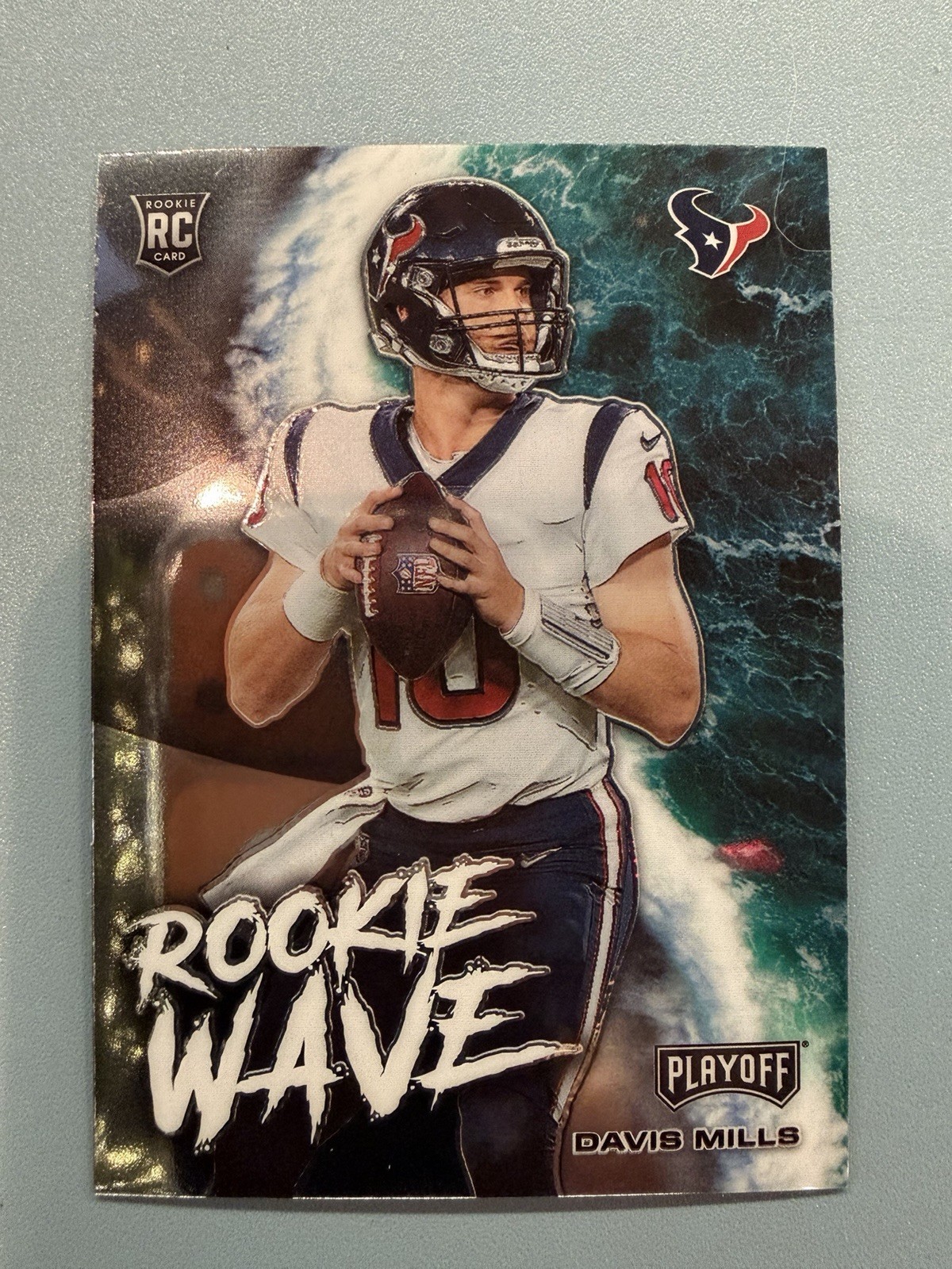2021 Panini Playoff Football Davis Mills Rookie Wave RC #RW-DMI Houston Texans