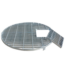 Griglia di copertura Ø 113 cm zincata | Fino a 250 kg | per fontane, vasche e giochi d'acqua