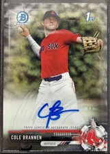 2017-18 Topps Bowman Draft Cole Brannen CDA-CB Chrome Prospects 1st Auto