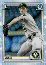 2020 Bowman Draft #BD-8 Dane Acker Chrome Refractor