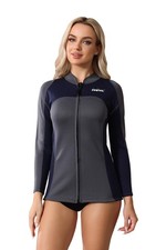 Wetsuit Women Top Jacket Neoprene Wet Suit for Women Cold Water Swimming Jack...