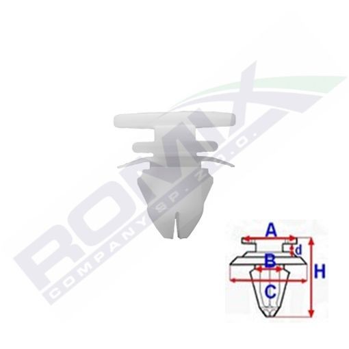 4x ✅Fits ROMIX ROM C70118 Trim clip ROM C70118 Strip mounting (quant ⭐UK Seller⭐ - Image 4
