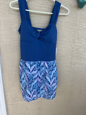 NWT Lilly Pulitzer Luxletic Carys Active Romper Star Gazing Blue Purple New M