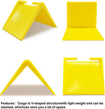 20-Pack 2 X 2" V-Shaped Corner Edge Protectors Heavy Duty Industrial Tie Down