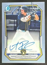 2026 Bowman Andrew Fischer Chrome Auto 1st Prospect #CPA-AF Brewers