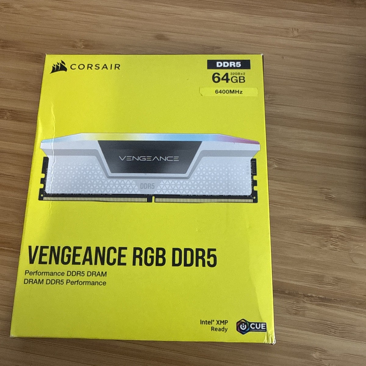 CORSAIR Vengeance RGB 64GB (2 x 32GB) DDR5 6400MHz Desktop Memory