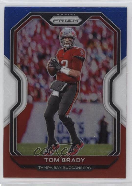 2020 Panini Prizm Red White & Blue Prizm Tom Brady #255 0zz9
