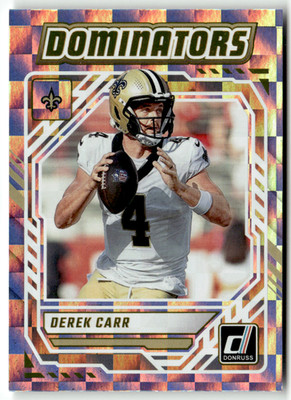 Panini NFL Donruss 2025 No. DOM-DCR Derek Carr Dominators Holo