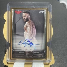 2021 Topps WWE Undisputed Cedric Alexander Gold Frame Auto 119/150