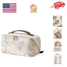 Travel Makeup Bag, Large Capacity Cosmetic Bags for Women, Waterproof Portabl...