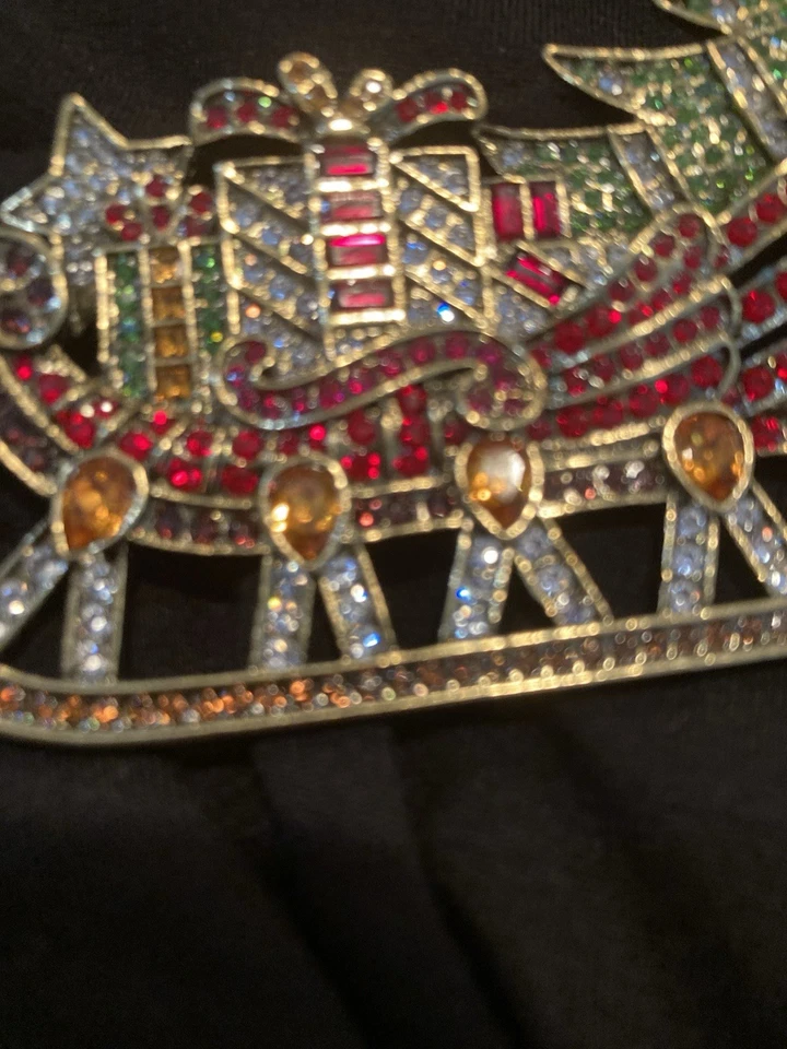 Заколка для рождественских саней, наполненная подарками/ослепительная сквозь снег»/Хайди Даус - Изображение 4 из 4