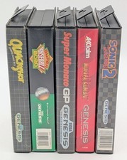 Sega Genesis Lot of 5 Cases Only Mortal Kombat II Sonic 2 No Games Included
