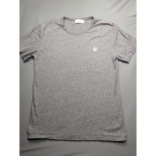 Maison Kitsune Fox Head Patch T-Shirt Heather Grey Cotton Tee XL FW16M719