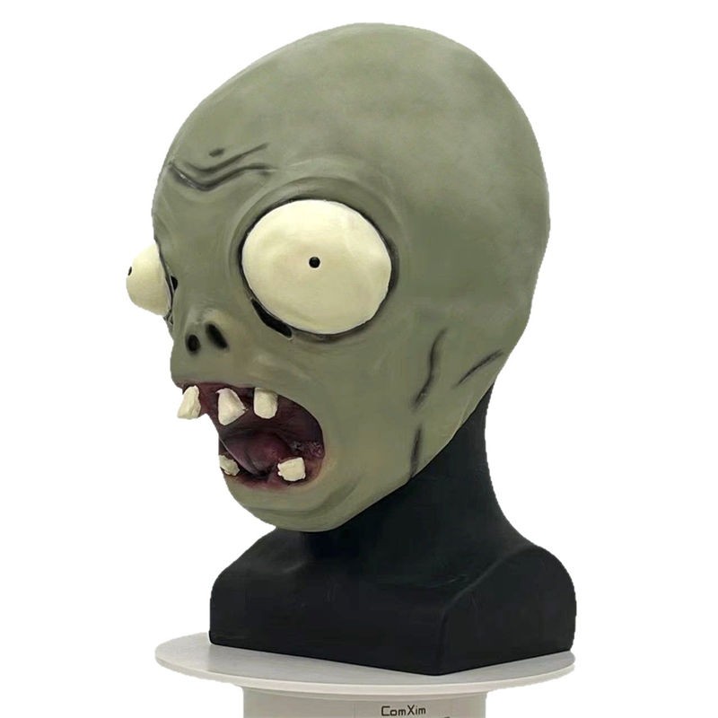 Cospaly PVZ piante vs zombie maschere maschera Halloween oggetti di scena lattice foto 4